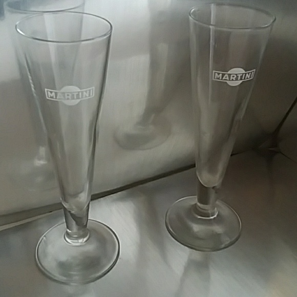 Martini  Cocktail glass set of 2 Vintage - Picture 1 of 6